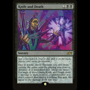 MTG Knife and Death Unfinity unf#363