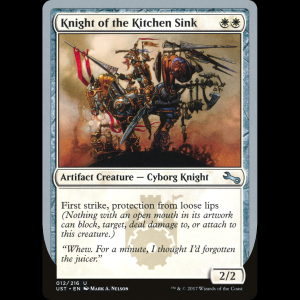 MTG Knight of the Kitchen Sink Unstable ust#12c