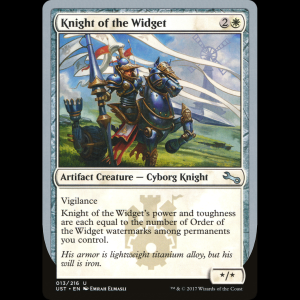 MTG Knight of the Widget Unstable ust#13