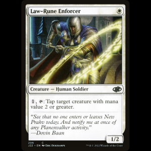 MTG Law-Rune Enforcer Jumpstart 2022 j22#206