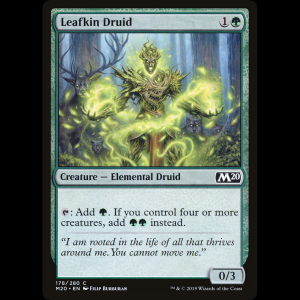 MTG Druida frondoide (Leafkin Druid) Core Set 2020 m20#178