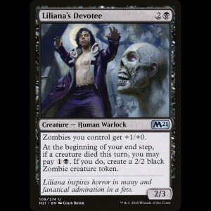 MTG Devoto de Liliana (Liliana's Devotee) Core Set 2021 m21#109