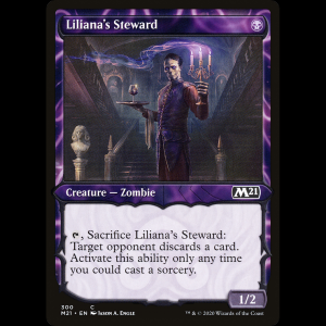 MTG Mayordomo de Liliana (Liliana's Steward) Core Set 2021 m21#300