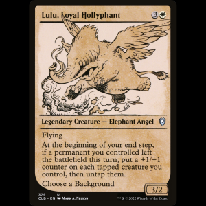 MTG Lulu, Loyal Hollyphant Commander Legends: Battle for Baldur's Gate clb#379