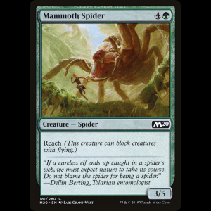 MTG Araña mamut (Mammoth Spider) Core Set 2020 m20#181
