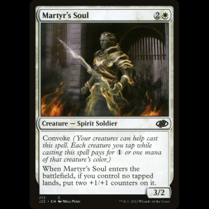 MTG Martyr's Soul Jumpstart 2022 j22#212