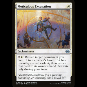 MTG Excavación meticulosa (Meticulous Excavation) The Brothers' War bro#16