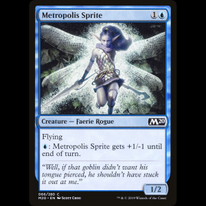 MTG Hada de la metrópolis (Metropolis Sprite) Core Set 2020 m20#66