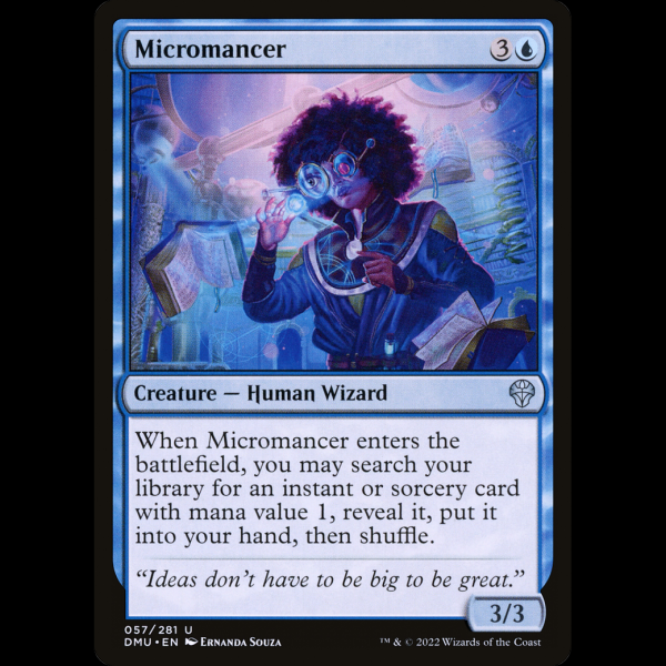 MTG Micromante (Micromancer) Dominaria United dmu#57 - Madtoyz MTG Micromante (Micromancer) Dominaria United dmu#57 - Madtoyz