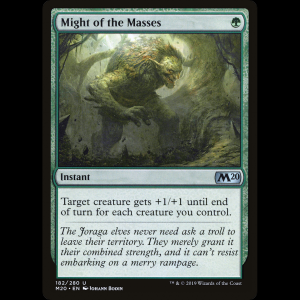 MTG Poder de las masas (Might of the Masses) Core Set 2020 m20#182