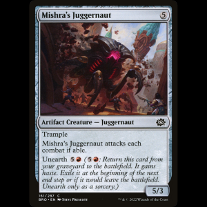 MTG Destructor de Mishra (Mishra's Juggernaut) The Brothers' War bro#161