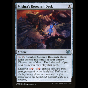 MTG Mishra's Research Desk The Brothers' War bro#162