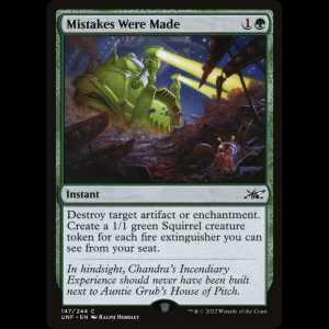 MTG Mistakes Were Made Unfinity unf#147