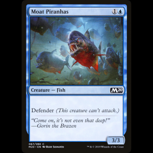 MTG Pirañas del foso (Moat Piranhas) Core Set 2020 m20#67
