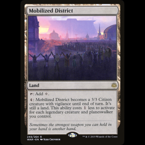 MTG 総動員地区 (Mobilized District) War of the Spark war#249