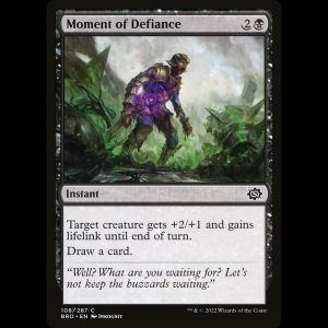MTG Instante de desafío (Moment of Defiance) The Brothers' War bro#108