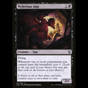 MTG Nefarious Imp Commander Legends: Battle for Baldur's Gate clb#137