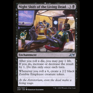 MTG Night Shift of the Living Dead Unfinity unf#81
