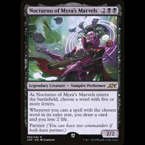 MTG Nocturno of Myra's Marvels Unfinity unf#82