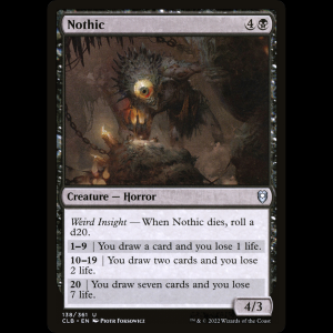 MTG Nothic Commander Legends: Battle for Baldur's Gate clb#138