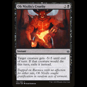 MTG Crueldad de Ob Nixilis (Ob Nixilis's Cruelty) War of the Spark war#101