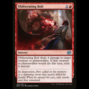 MTG Rayo aniquilador (Obliterating Bolt) The Brothers' War bro#145