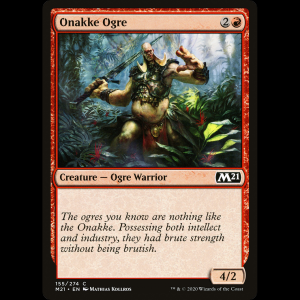 MTG Ogro onakke (Onakke Ogre) Core Set 2021 m21#155