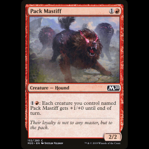 MTG 무리지은 마스티프 (Pack Mastiff) Core Set 2020 m20#152