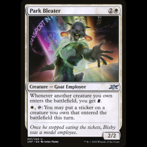 MTG Park Bleater Unfinity unf#21