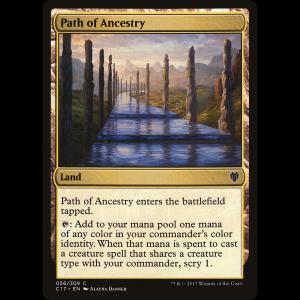 MTG Senda de los ancestros (Path of Ancestry) Commander 2017 c17#56