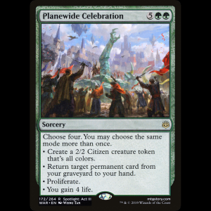 MTG 次元を挙げた祝賀 (Planewide Celebration) War of the Spark war#172
