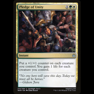 MTG 団結の誓約 (Pledge of Unity) War of the Spark war#210