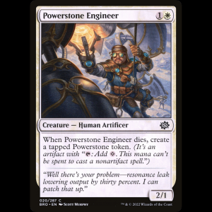 MTG Ingeniero de piedras de poder (Powerstone Engineer) The Brothers' War bro#20
