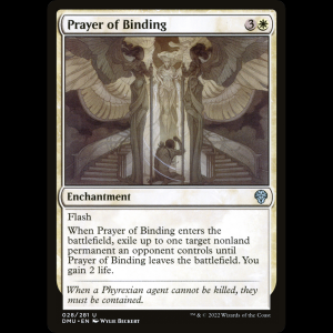 MTG Plegaria vinculante (Prayer of Binding) Dominaria United dmu#28