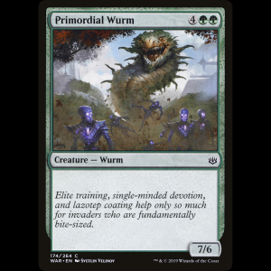 MTG 始源のワーム (Primordial Wurm) War of the Spark war#174