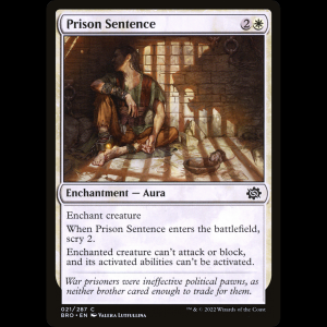 MTG Pena de prisión (Prison Sentence) The Brothers' War bro#21