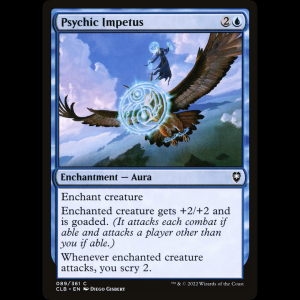 MTG Ímpetu psíquico (Psychic Impetus) Commander Legends: Battle for Baldur's Gate clb#89