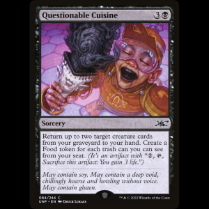 MTG Questionable Cuisine Unfinity unf#84