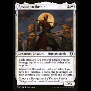 MTG Rasaad yn Bashir (Rasaad yn Bashir) Commander Legends: Battle for Baldur's Gate clb#37