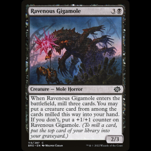 MTG Megatopo voraz (Ravenous Gigamole) The Brothers' War bro#113