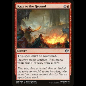 MTG Asolación total (Raze to the Ground) The Brothers' War bro#149