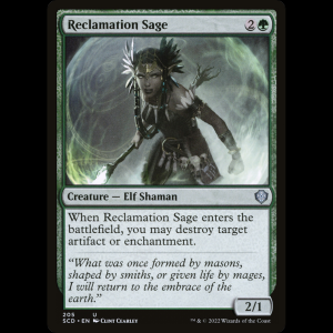 MTG Reclamation Sage Starter Commander Decks scd#205
