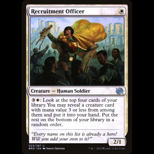 MTG Oficial de alistamiento (Recruitment Officer) The Brothers' War bro#23