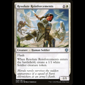 MTG Refuerzos decididos (Resolute Reinforcements) Dominaria United dmu#29