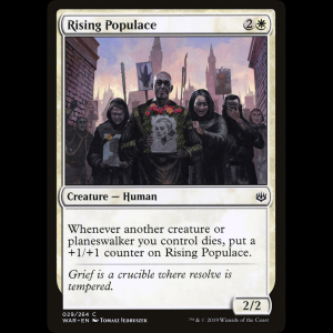 MTG 立ち上がる民衆 (Rising Populace) War of the Spark war#29