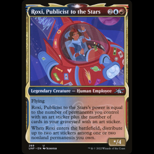 MTG Roxi, Publicist to the Stars Unfinity unf#269