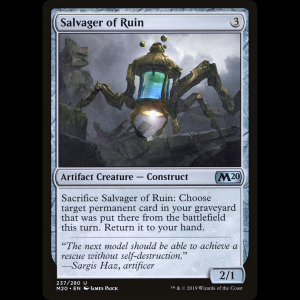 MTG Rescatador de las ruinas (Salvager of Ruin) Core Set 2020 m20#237