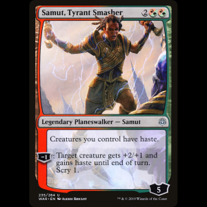 MTG 暴君潰し、サムト (Samut, Tyrant Smasher) War of the Spark war#235