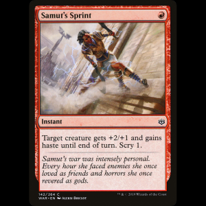 MTG サムトの疾走 (Samut's Sprint) War of the Spark war#142