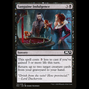 MTG Lujo sanguíneo (Sanguine Indulgence) Core Set 2021 m21#121